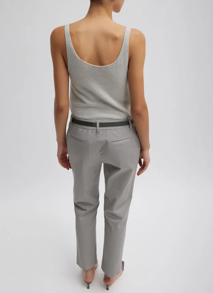 Women Knitwear and Sweatshirts Tibi Washable Cashmere Tank Sweater Light Heather Grey