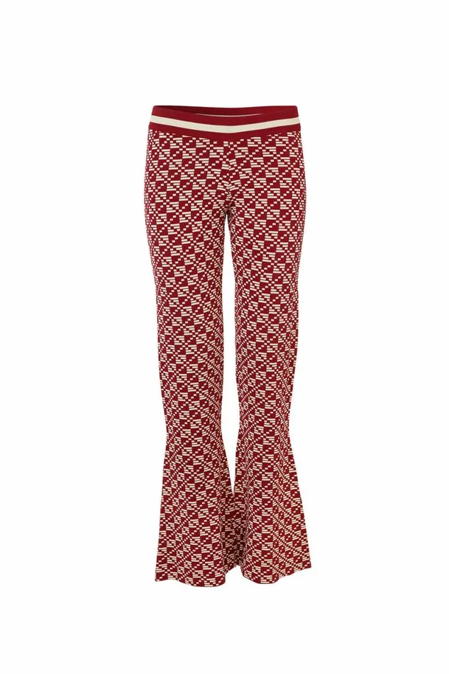 Women Knitwear DODO BAR OR Cho Pants Red Cream
