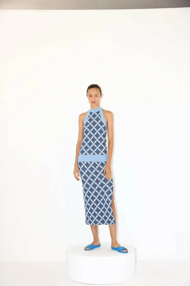 Women Knitwear DODO BAR OR Lily Top Blue Combo