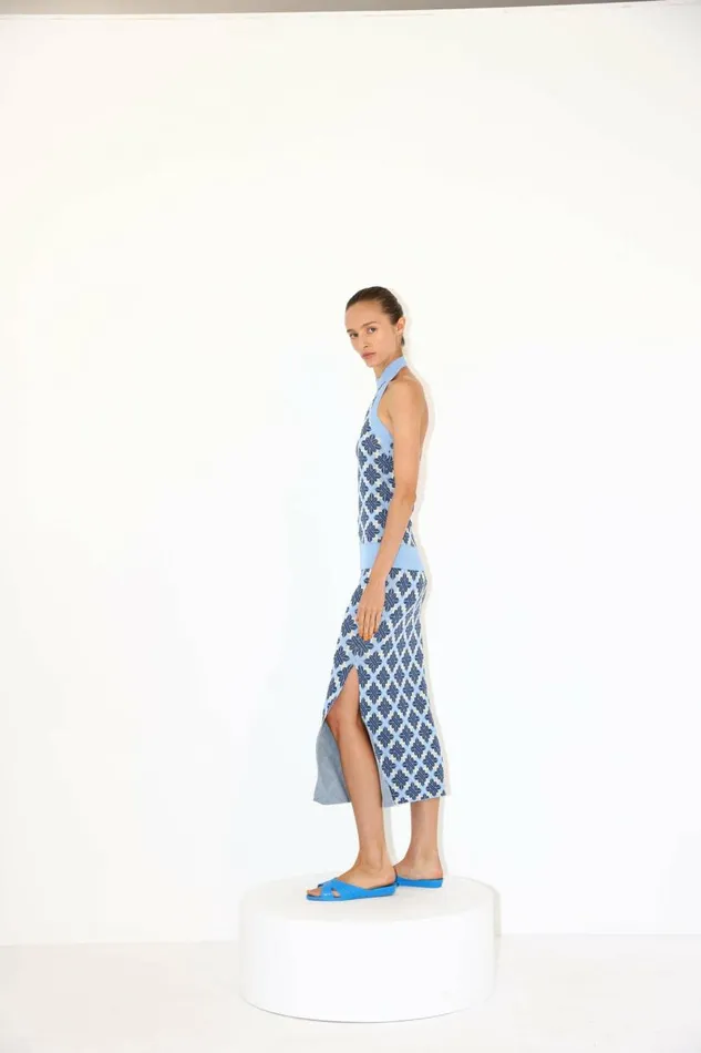 Women Knitwear DODO BAR OR Lily Top Blue Combo