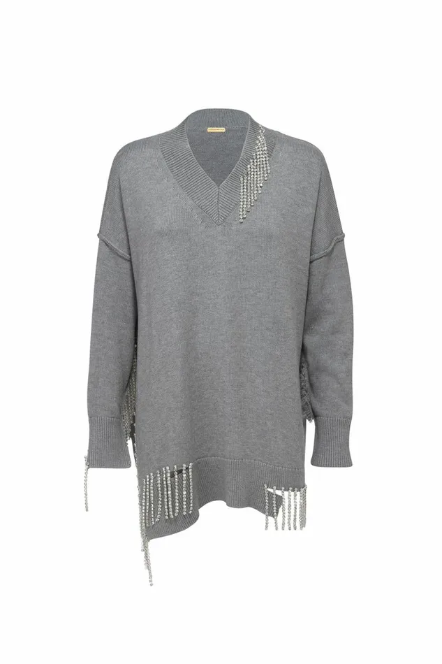 Women Knitwear DODO BAR OR Mark Sweater Gry
