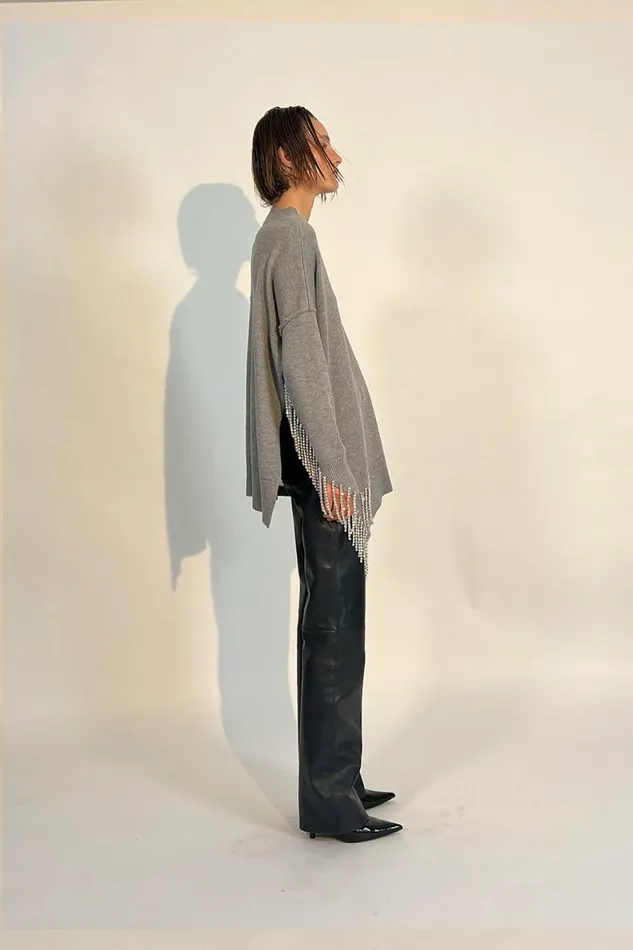 Women Knitwear DODO BAR OR Mark Sweater Gry