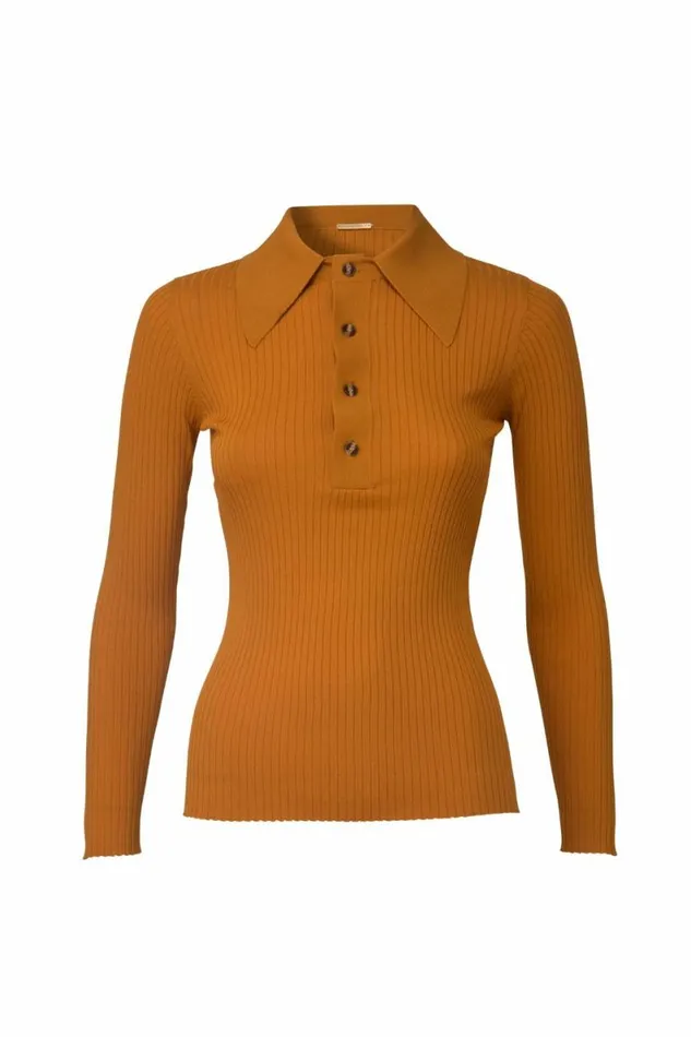 Women Knitwear DODO BAR OR Monie Knit Shirt Orange
