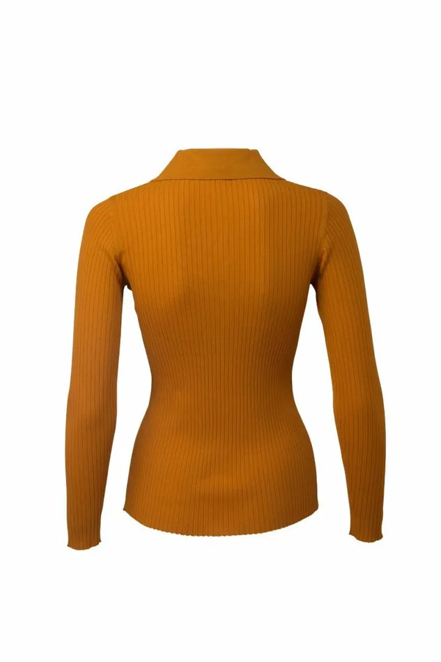 Women Knitwear DODO BAR OR Monie Knit Shirt Orange
