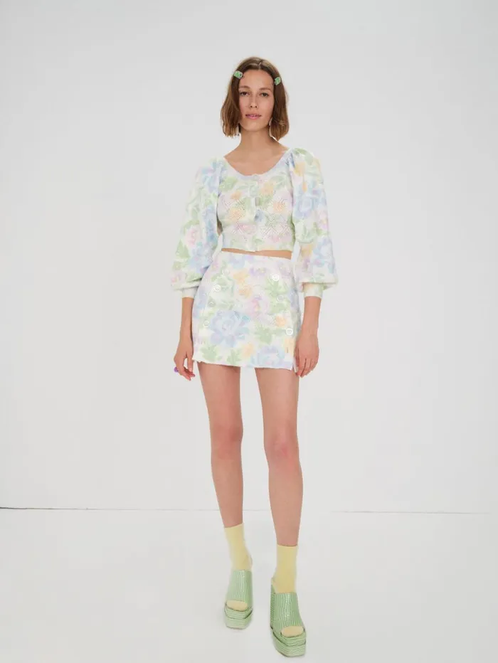 Women Knitwear For Love and Lemons Merrick Cardigan Multi Women Knitwear For Love and Lemons Merrick Cardigan Multi