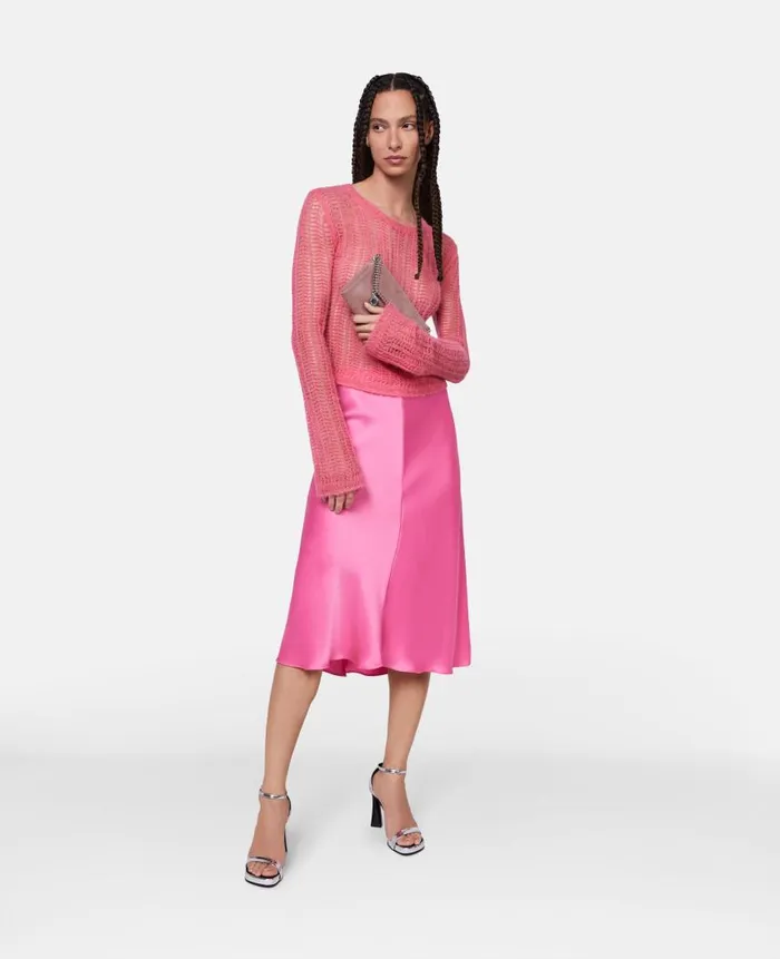 Women Knitwear Stella McCartney Airy Lace Knit Jumper Watermelon Women Knitwear Stella McCartney Airy Lace Knit Jumper Watermelon