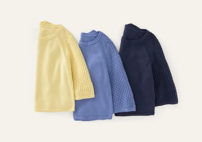 Women Lacestitchsleeve Sweater Pale Yellow Poetry Fashion Sweaters
