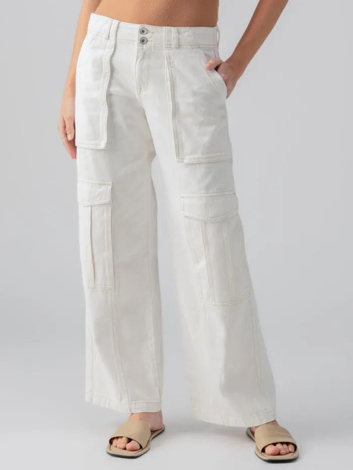 Women Level Up Standard Rise Denim Cargo Pant Powdered Sugar Sanctuary Clothing Denim Women Level Up Standard Rise Denim Cargo Pant Powdered Sugar Sanctuary Clothing Denim