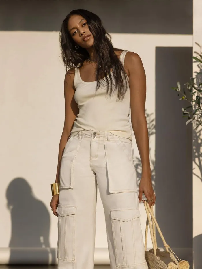 Women Level Up Standard Rise Denim Cargo Pant Powdered Sugar Sanctuary Clothing Denim Women Level Up Standard Rise Denim Cargo Pant Powdered Sugar Sanctuary Clothing Denim