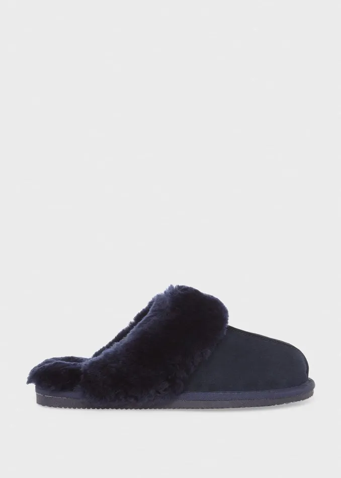 Women Lillian Slipper Navy Hobbs Flats
