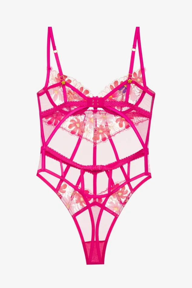 Women Lingerie For Love and Lemons Anemone Floral Teddy Pink Women Lingerie For Love and Lemons Anemone Floral Teddy Pink