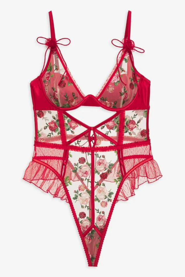 Women Lingerie For Love and Lemons Anika Teddy Red Women Lingerie For Love and Lemons Anika Teddy Red