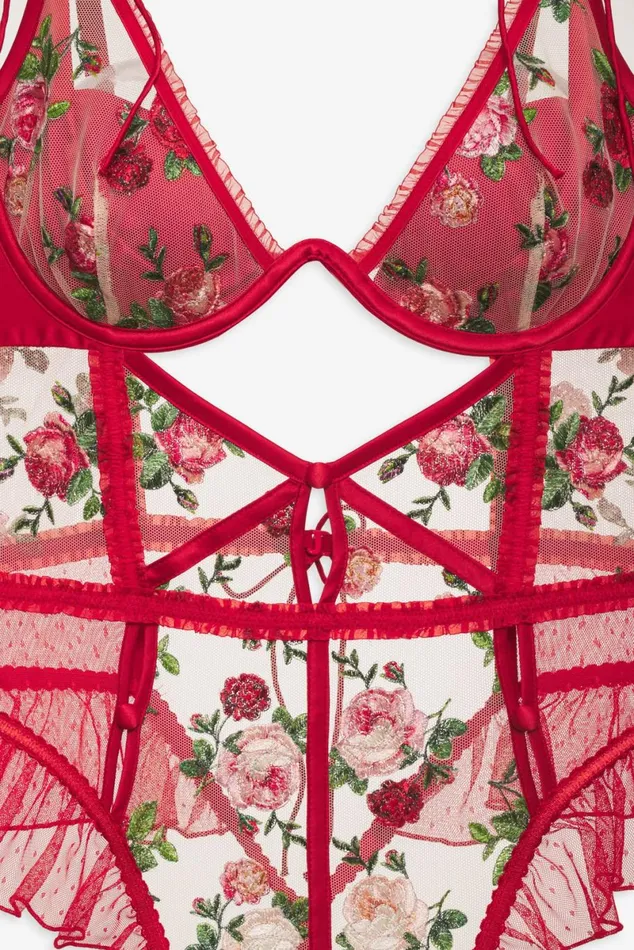 Women Lingerie For Love and Lemons Anika Teddy Red Women Lingerie For Love and Lemons Anika Teddy Red