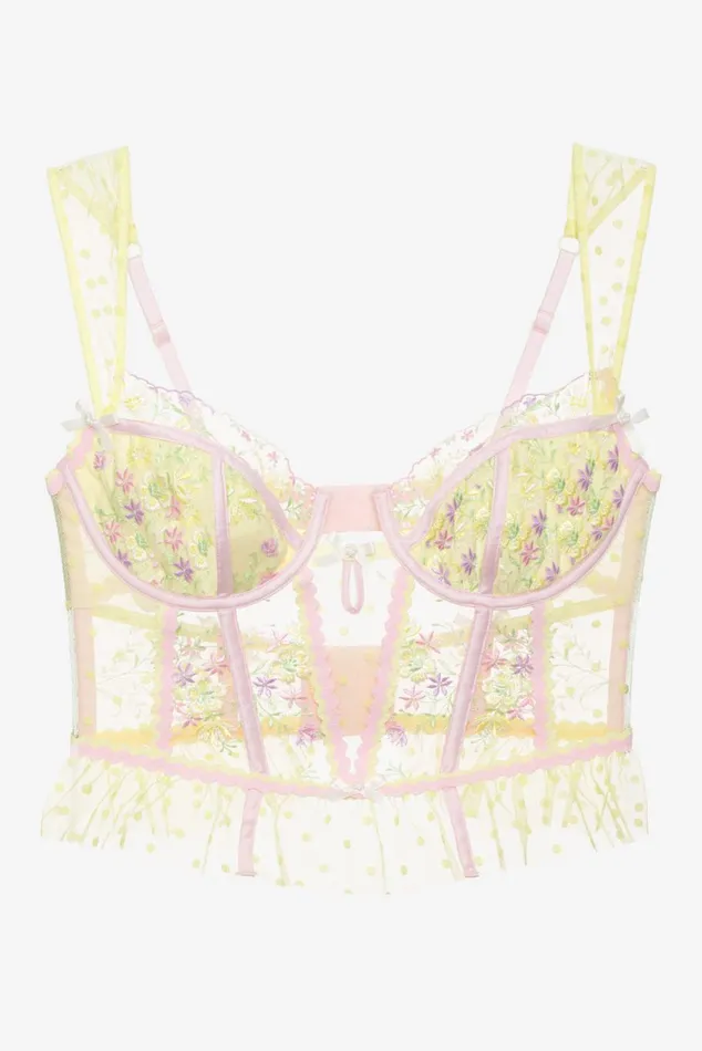 Women Lingerie For Love and Lemons Buttercup Bunches Bustier Yellow Women Lingerie For Love and Lemons Buttercup Bunches Bustier Yellow