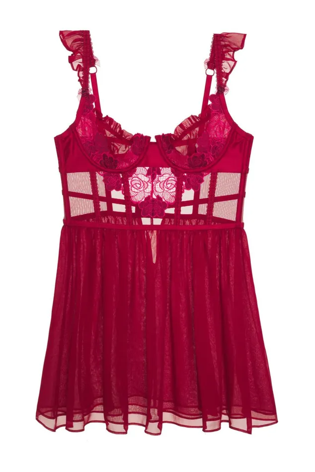 Women Lingerie For Love and Lemons Clara Slip Dress Red Women Lingerie For Love and Lemons Clara Slip Dress Red