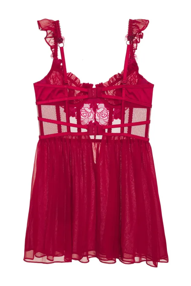 Women Lingerie For Love and Lemons Clara Slip Dress Red Women Lingerie For Love and Lemons Clara Slip Dress Red