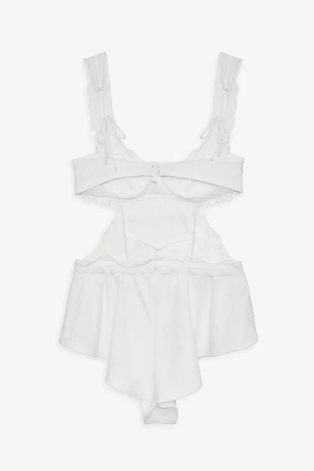 Women Lingerie For Love and Lemons Dahlia Romper White Women Lingerie For Love and Lemons Dahlia Romper White