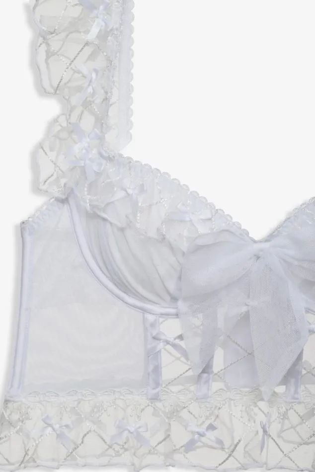 Women Lingerie For Love and Lemons Fiorella Bustier White Women Lingerie For Love and Lemons Fiorella Bustier White