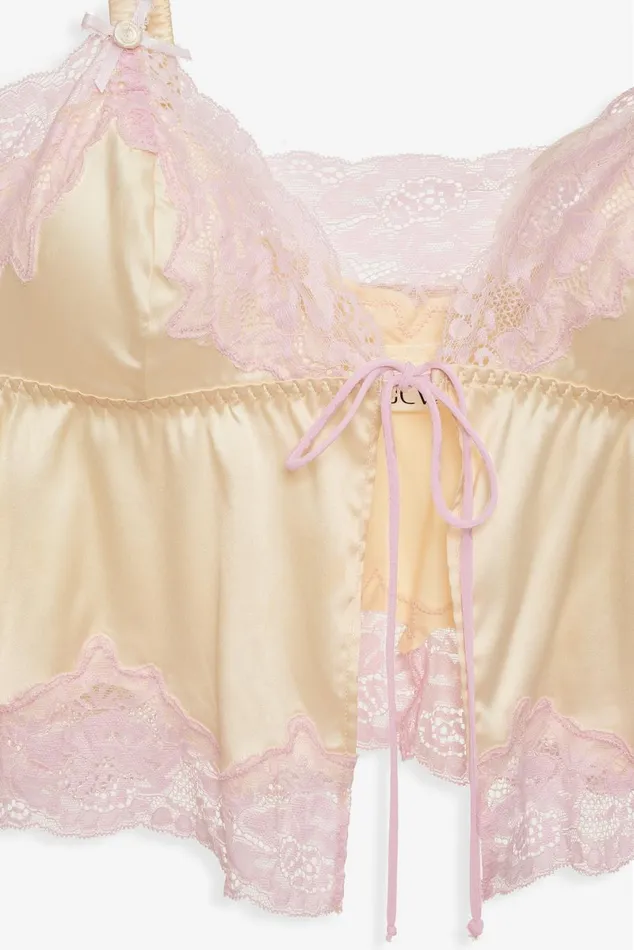 Women Lingerie For Love and Lemons Jaden Sleep Top Yellow Women Lingerie For Love and Lemons Jaden Sleep Top Yellow