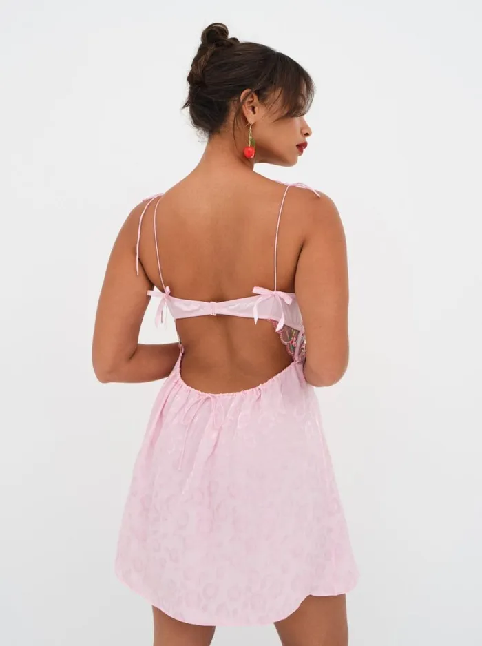Women Lingerie For Love and Lemons Maisie Slip Dress Pink