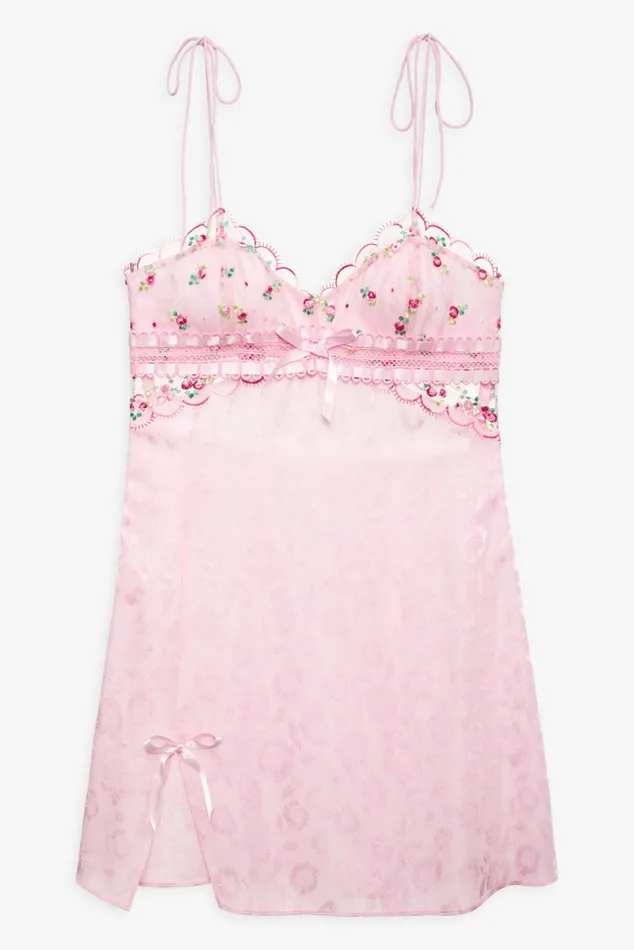 Women Lingerie For Love and Lemons Maisie Slip Dress Pink