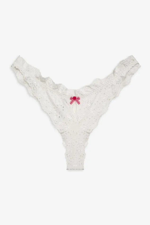 Women Lingerie For Love and Lemons Martha Cheeky Panty White Women Lingerie For Love and Lemons Martha Cheeky Panty White