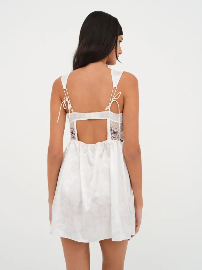Women Lingerie For Love and Lemons Matilda Slip Dress White Women Lingerie For Love and Lemons Matilda Slip Dress White