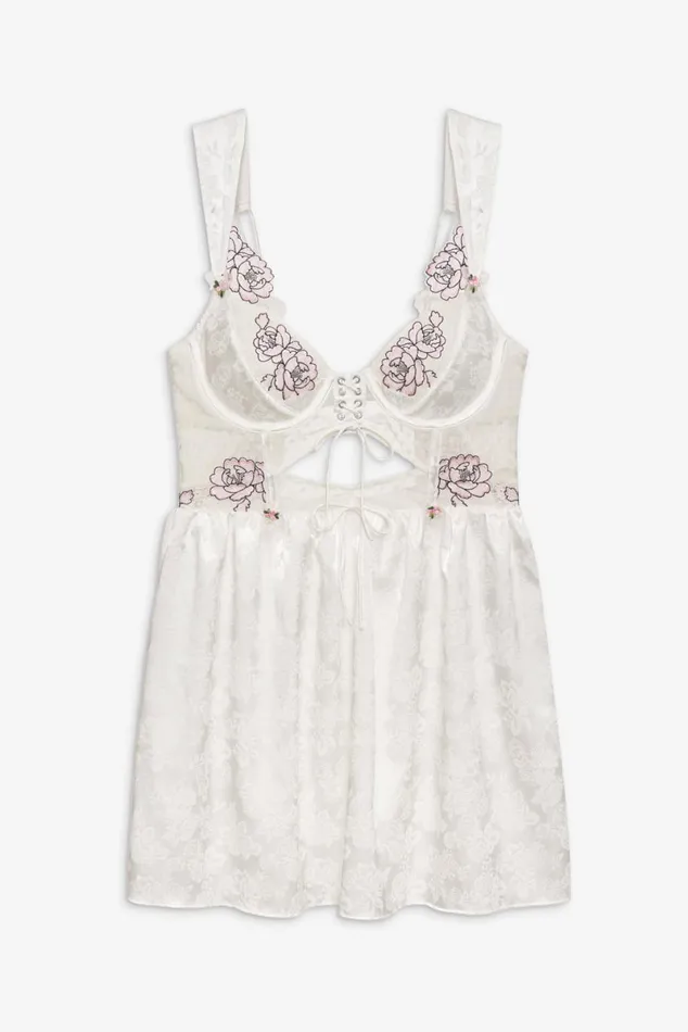 Women Lingerie For Love and Lemons Matilda Slip Dress White Women Lingerie For Love and Lemons Matilda Slip Dress White