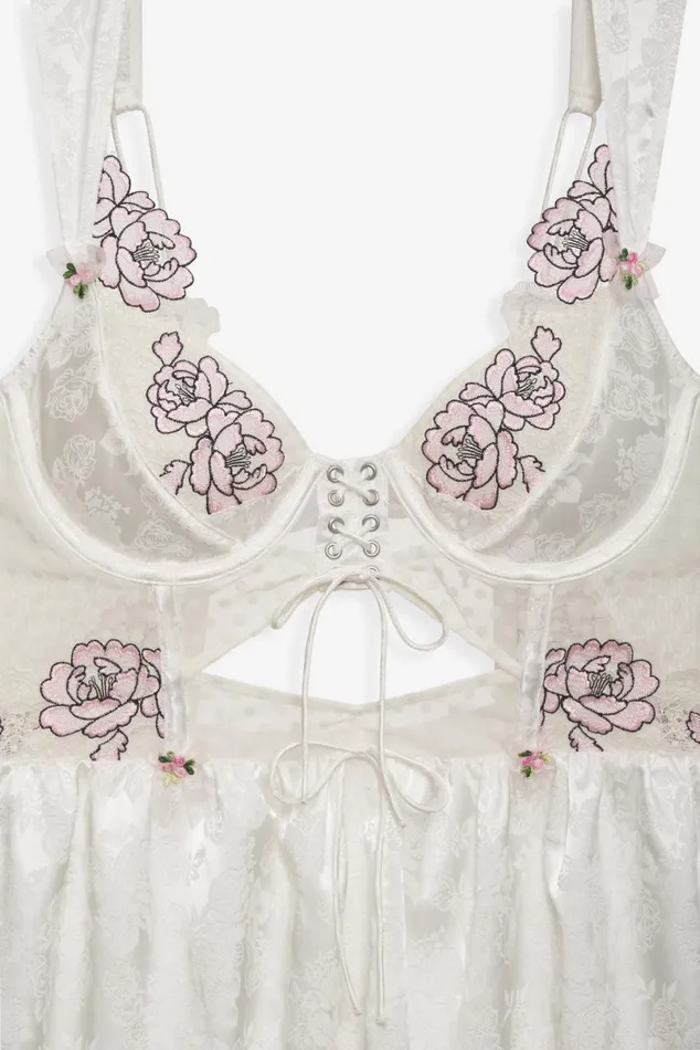 Women Lingerie For Love and Lemons Matilda Slip Dress White Women Lingerie For Love and Lemons Matilda Slip Dress White