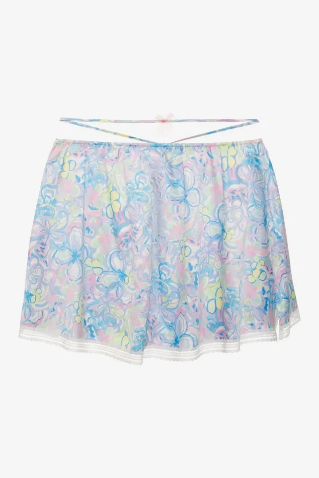 Women Lingerie For Love and Lemons Midsummer Floral Skirt Blue Women Lingerie For Love and Lemons Midsummer Floral Skirt Blue
