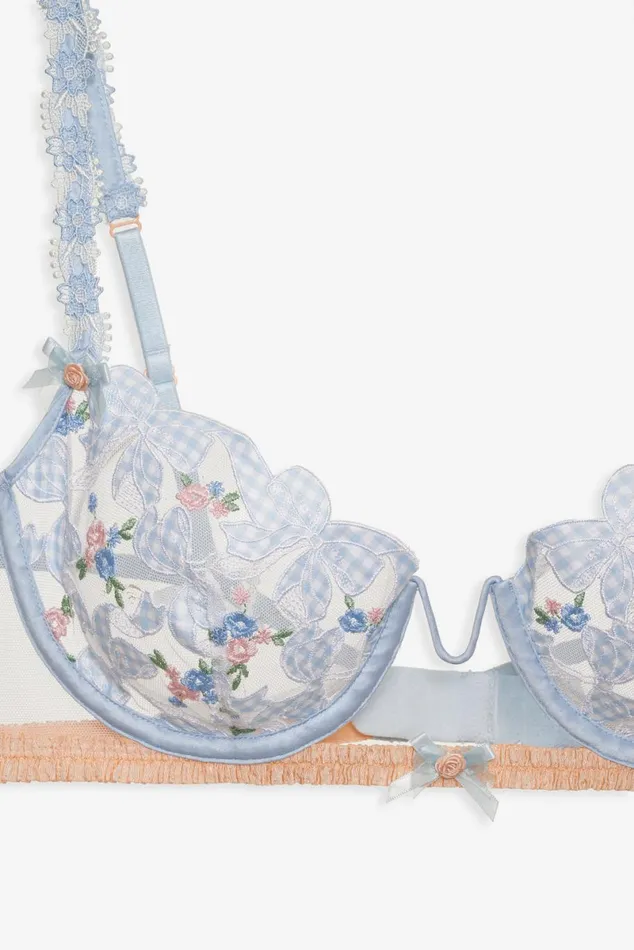 Women Lingerie For Love and Lemons Scottie Underwire Bra Blue Women Lingerie For Love and Lemons Scottie Underwire Bra Blue