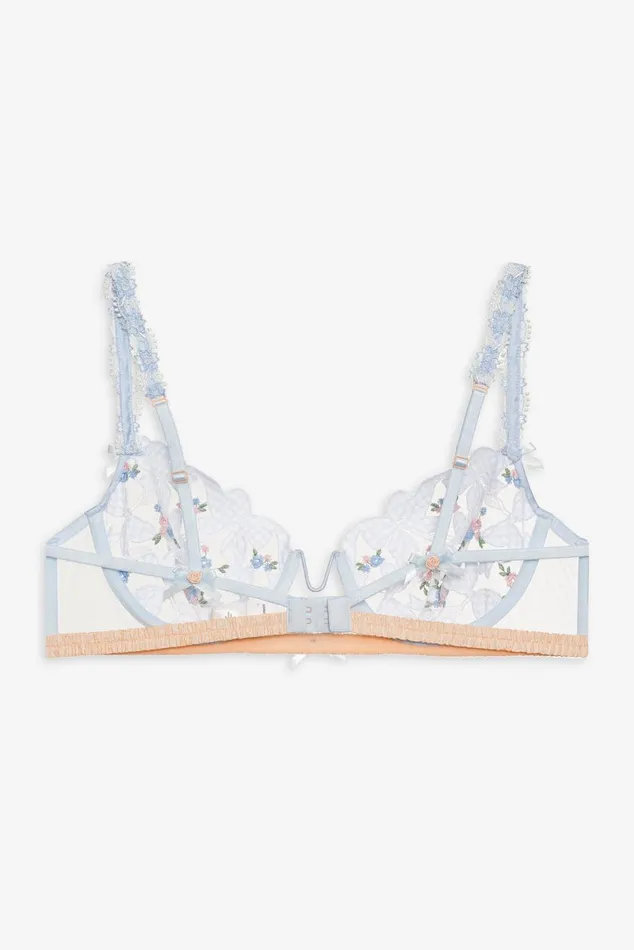 Women Lingerie For Love and Lemons Scottie Underwire Bra Blue Women Lingerie For Love and Lemons Scottie Underwire Bra Blue