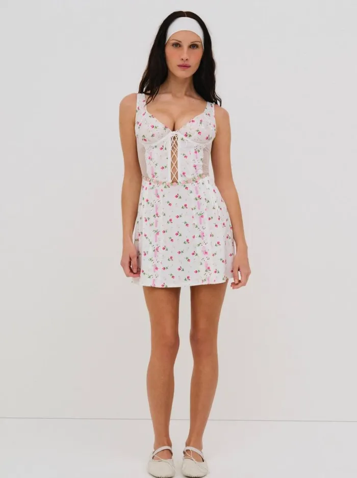 Women Lingerie For Love and Lemons Xander Slip Dress White Women Lingerie For Love and Lemons Xander Slip Dress White