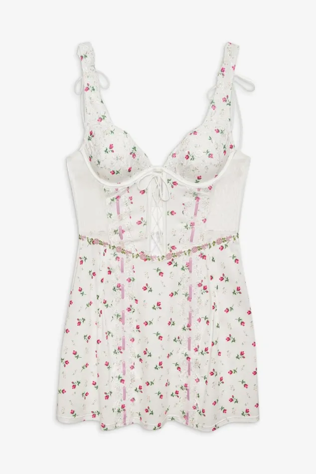 Women Lingerie For Love and Lemons Xander Slip Dress White Women Lingerie For Love and Lemons Xander Slip Dress White