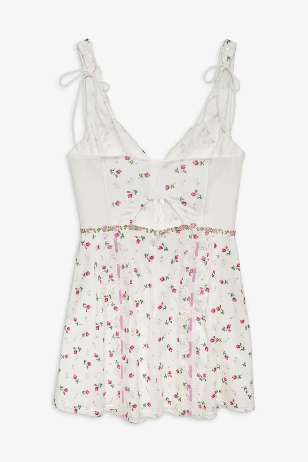 Women Lingerie For Love and Lemons Xander Slip Dress White Women Lingerie For Love and Lemons Xander Slip Dress White