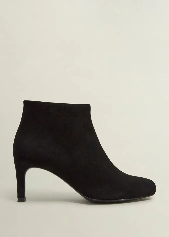 Women Lizzie Suede Ankle Boots Black Hobbs Boots