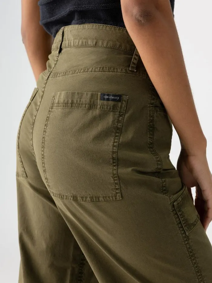 Women Low Slung Y2K Standard Rise Cargo Pant Mossy Green Sanctuary Clothing Pants Women Low Slung Y2K Standard Rise Cargo Pant Mossy Green Sanctuary Clothing Pants