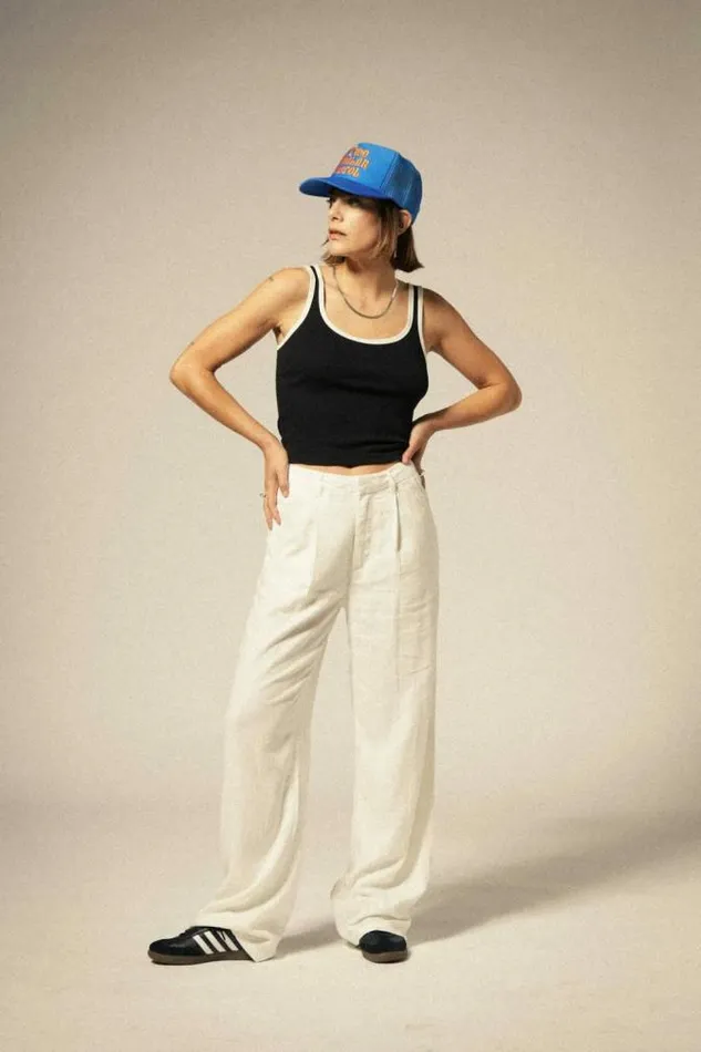 Women Ludlow Trouser Pant Off White Brixton Pants