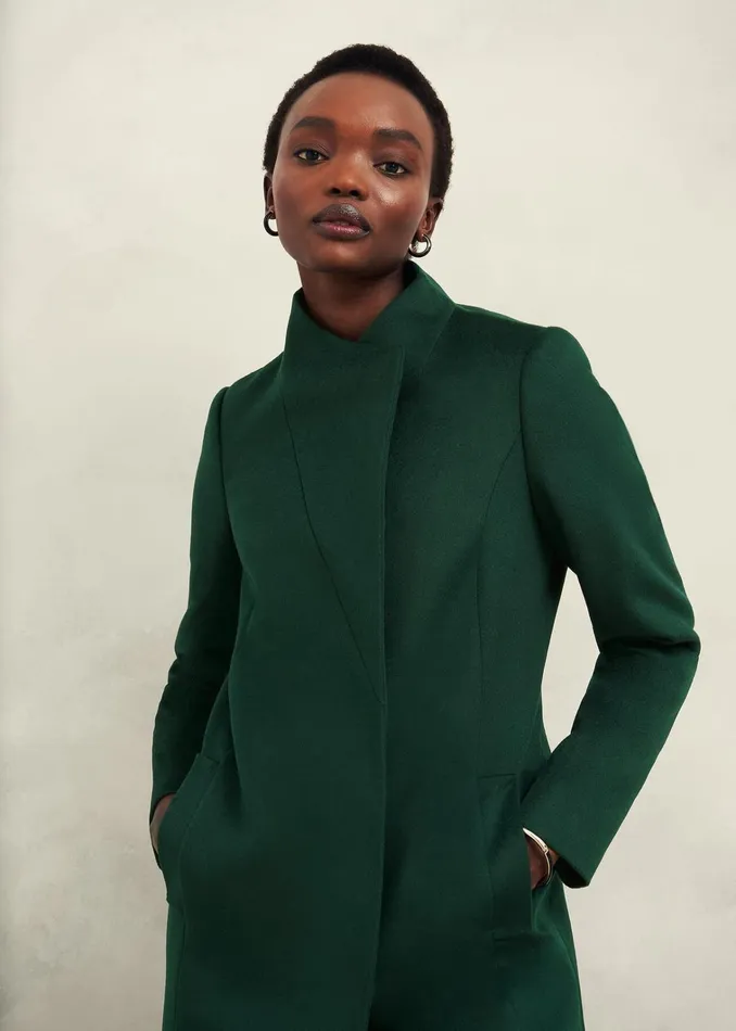Women Marissa Wool Coat Bay Green Hobbs Coats and Jackets