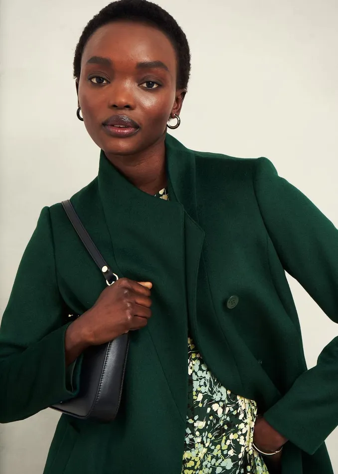 Women Marissa Wool Coat Bay Green Hobbs Coats and Jackets