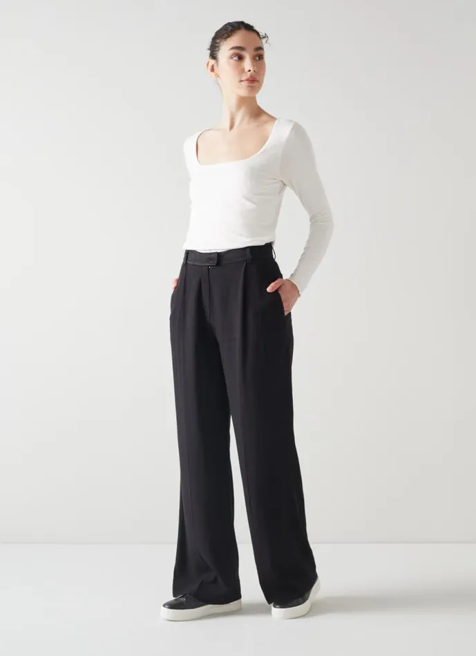 Women May Ivory Square Neck Top With LENZING ECOVERO Viscose Cream LKBennett Tops Women May Ivory Square Neck Top With LENZING ECOVERO Viscose Cream LKBennett Tops