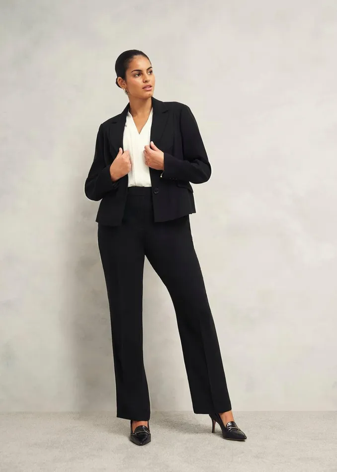 Women Maya Straight Trousers Black Hobbs Trousers