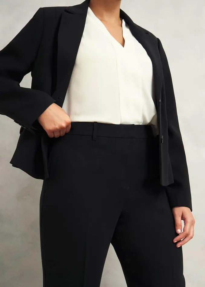 Women Maya Straight Trousers Black Hobbs Trousers