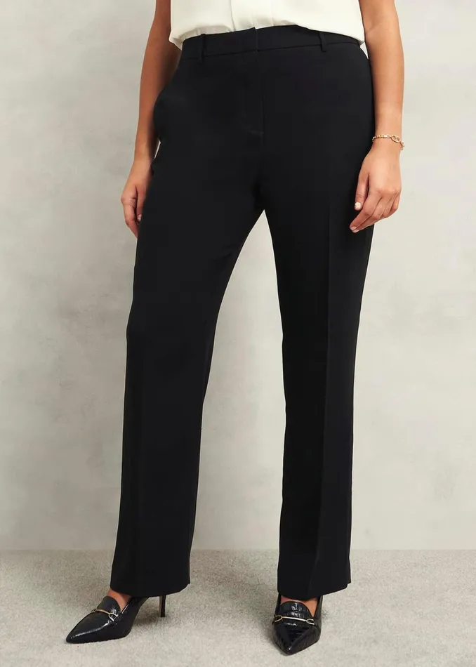 Women Maya Straight Trousers Black Hobbs Trousers