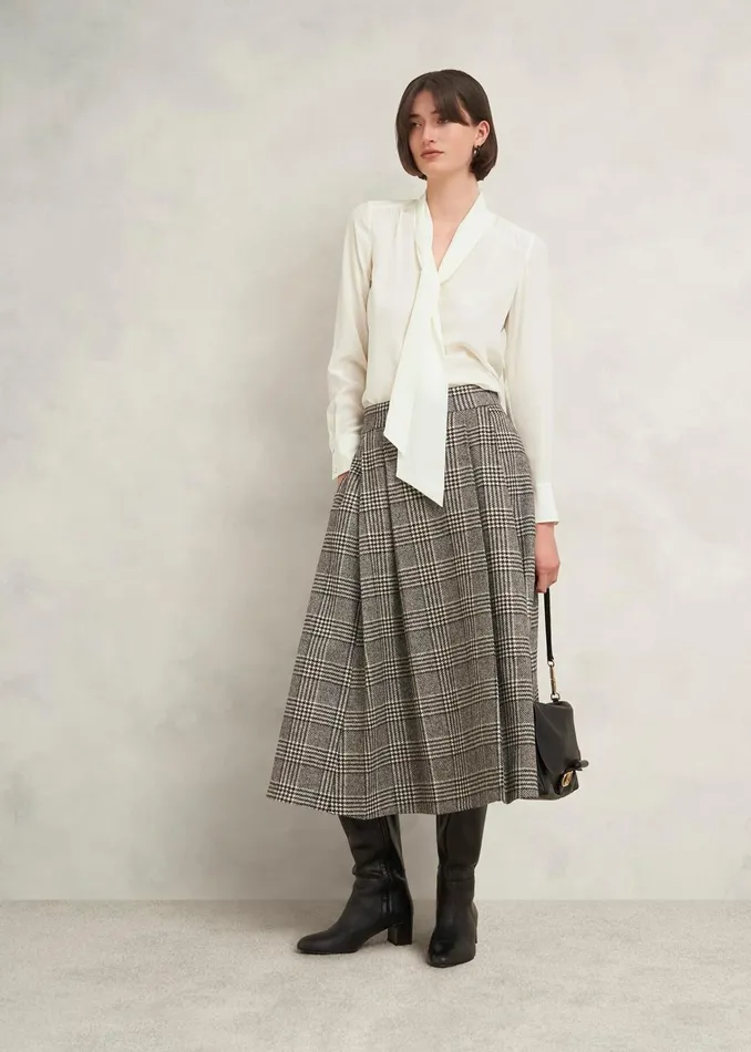 Women Mimi Silk Blouse Ivory Hobbs Tops