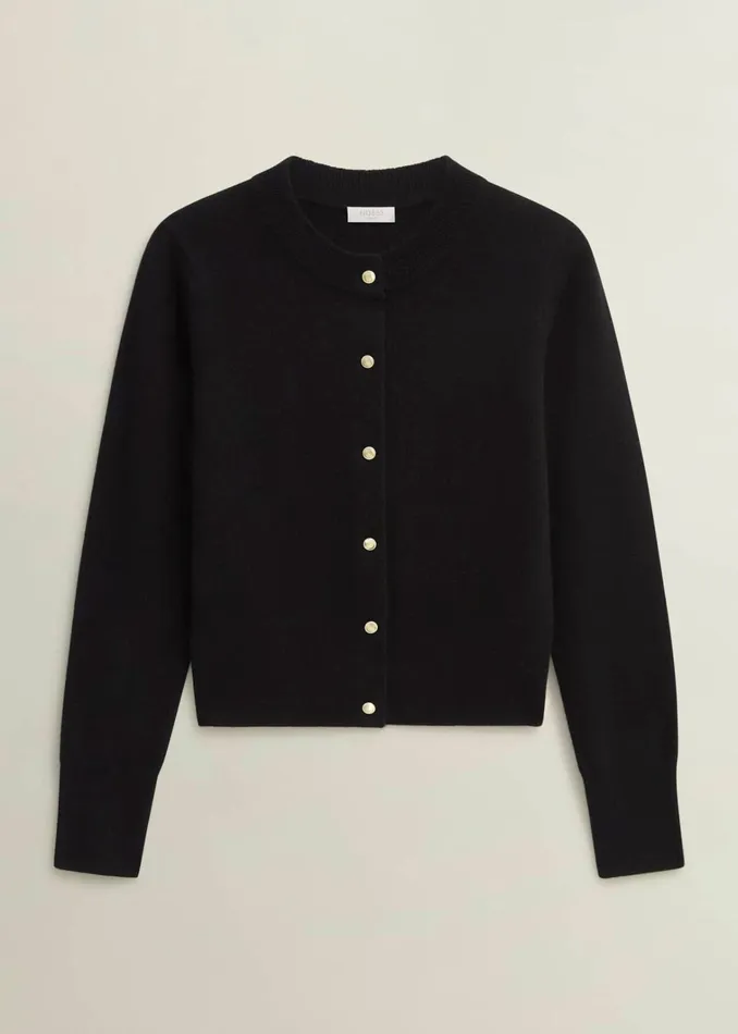 Women Monica Cashmere Cardigan Hobbs Black Hobbs Jumpers and Cardigans