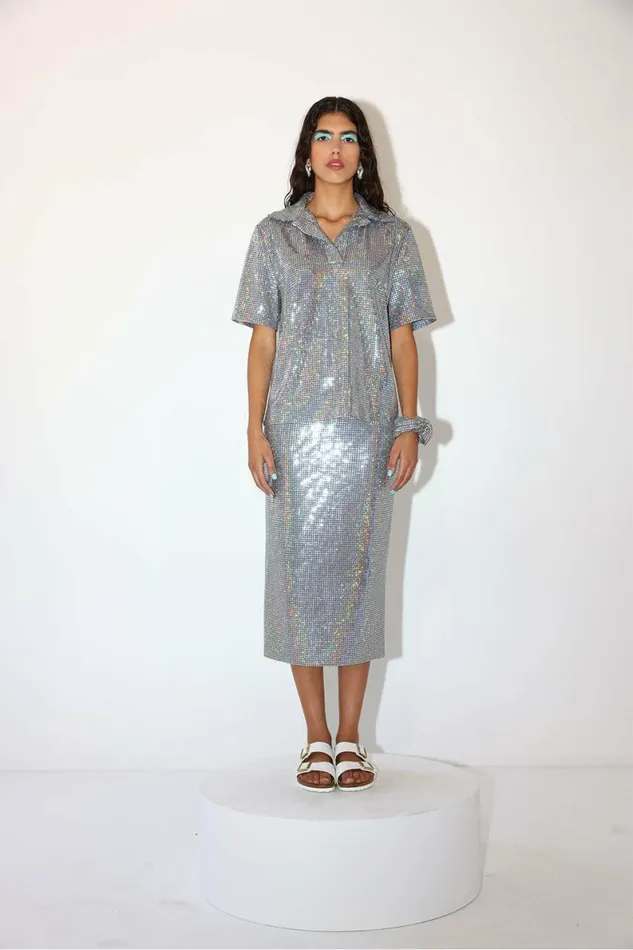 Women Night Out DODO BAR OR Sun Shirt Silver