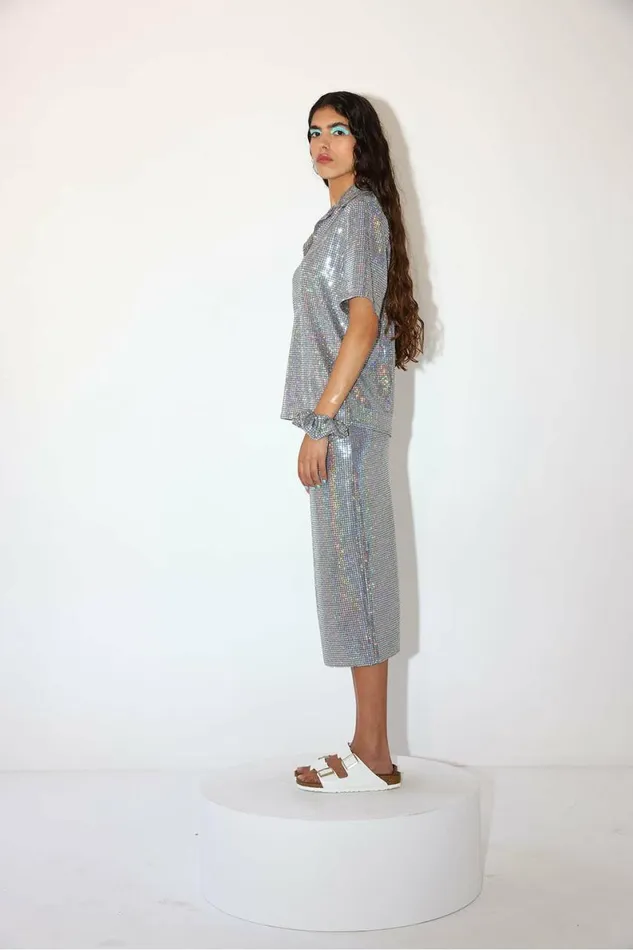 Women Night Out DODO BAR OR Sun Shirt Silver