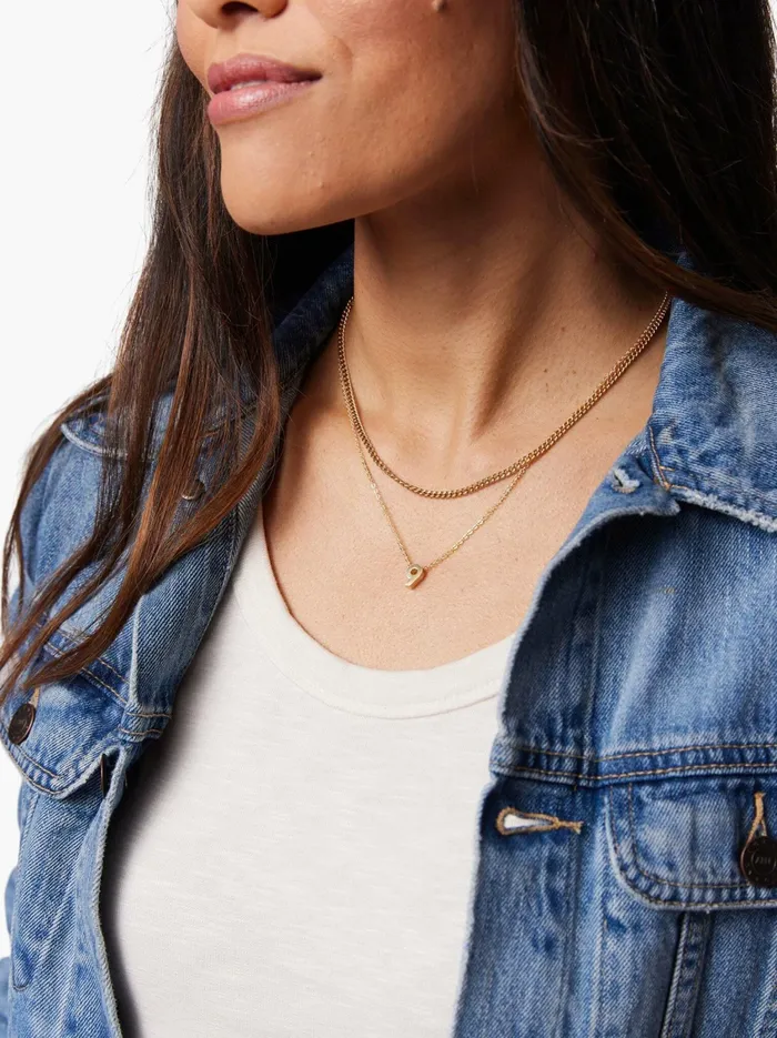 Women Number Necklace Gold Vermeil Personalized Jewelry Able