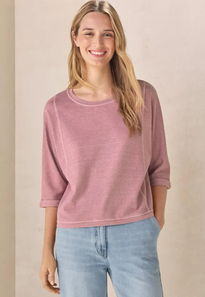 Women Panelled Top Peony Poetry Fashion TShirt and Tops